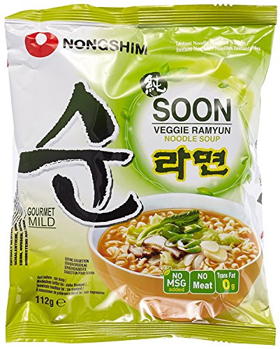 Instantnudeln Nong Shim Shin Veggie Kimchi Chapagetti Karton mit 20 packungen (Kim Chi Ramen) von Nong Shim