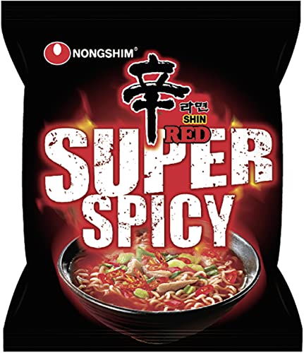 NONG SHIM Instantnudeln, super scharf - Red Shim Ramyun - 6 x 120 g von Nong Shim