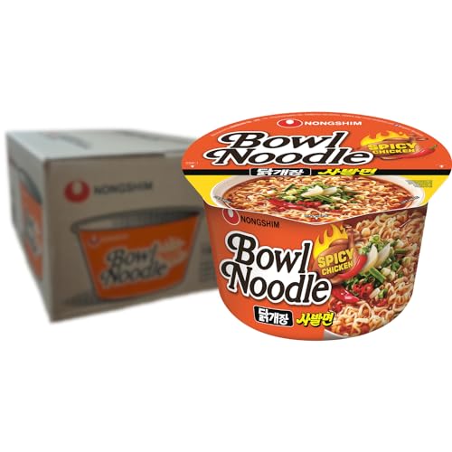 NONGSHIM - Instant Bowl Nudeln Scharf Hühn - Multipack (12 X 100 GR) von Nongshim