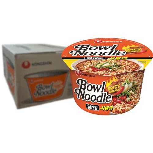 NONGSHIM - Instant Bowl Nudeln Scharf Hühn - Multipack (12 X 100 GR) von Nong Shim