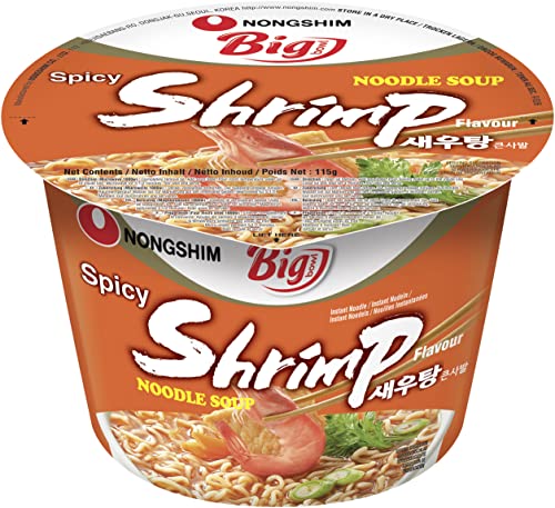 NONGSHIM - Instant Nudeln Big Bowl Garnelen - Multipack (16 X 115 GR) von Nongshim