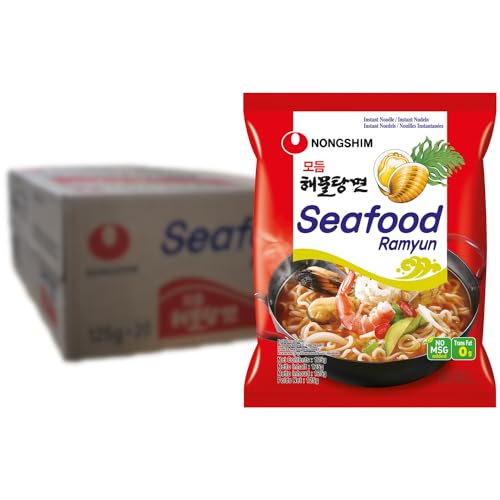 NONGSHIM - Instant Nudeln Meeresfrüchten Ramyun - Multipack (20 X 125 GR) von Nong Shim