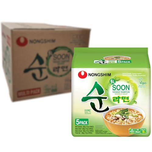 NONGSHIM - Instant Nudeln Soon Veggie - Multipack (8x 5 X 112 GR) von Nongshim