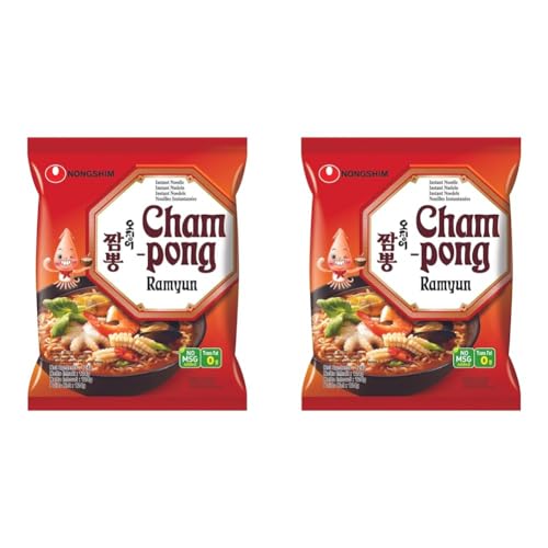 NONGSHIM - Instant Nudelsuppe Champong - (1 X 124 GR) (Packung mit 2) von Nong Shim