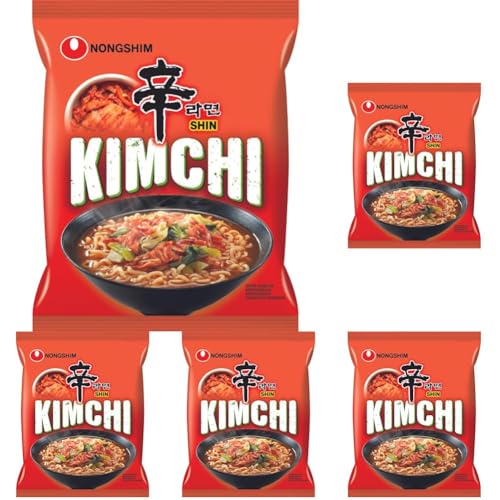 NONGSHIM - Instant Nudelsuppe Kimchi - (1 X 120 GR) (Packung mit 5) von Nongshim