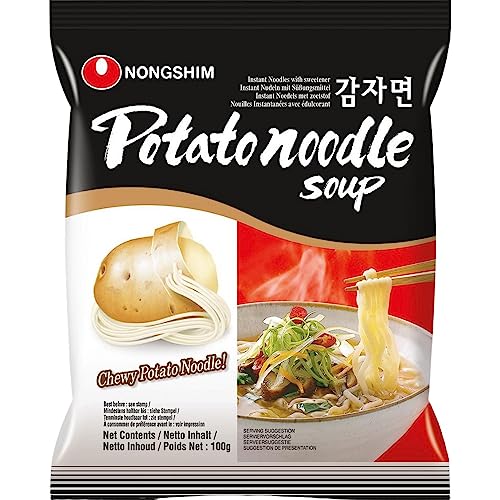 Nong Shim Instantnudeln Potato Noodle Soup – Koreanische Suppe mit Kartoffelnudeln - schnelle Zubereitung – 1 x 100g von Nongshim
