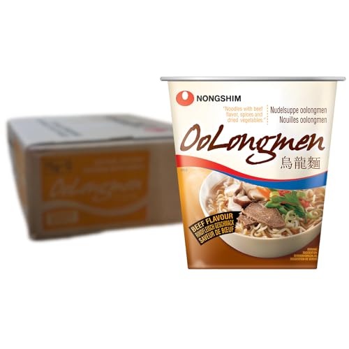 NONGSHIM - Oolongmen Cup Nudeln Rind - Multipack (12 X 75 GR) von Nong Shim