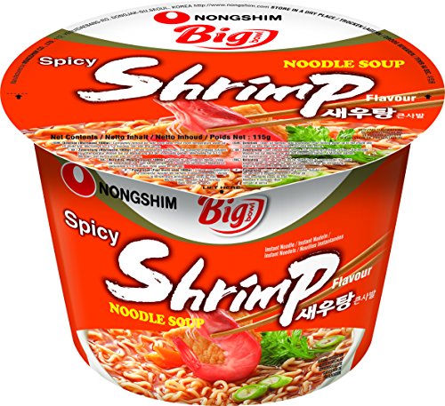 Nong Shim Instant-Cup-Nudeln, Shrimp Big Bowl, 16er Pack (16 x 115 g) von Nong Shim