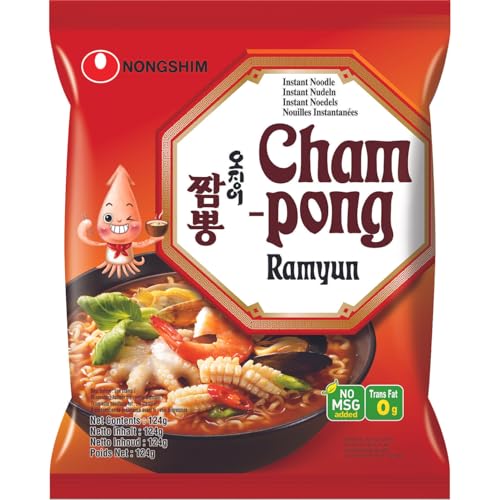 Nong Shim Instantnudeln Cham-Pong Ramen – Koreanische Seafood Ramen Suppe - schnelle Zubereitung – 20er Vorteilspack à 124g Nong Shim Instantnudeln Cham-Pong Ramen – Koreanische Seafood Ramen Suppe - schnelle Zubereitung – 20er Vorteilspack à 124g von Nongshim