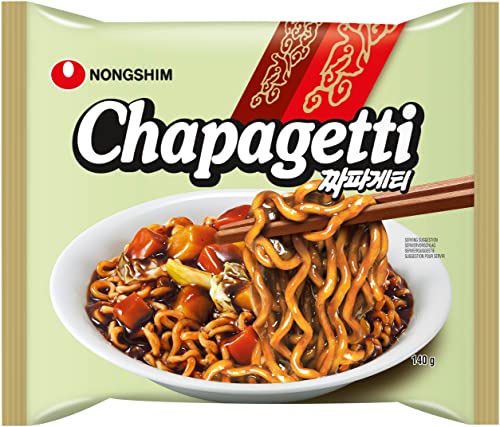 Nong Shim Instantnudeln Chapaghetti – Traditionelles koreanisches Nudelgericht - schnelle Zubereitung – 20er Vorteilspack à 140g von Nongshim