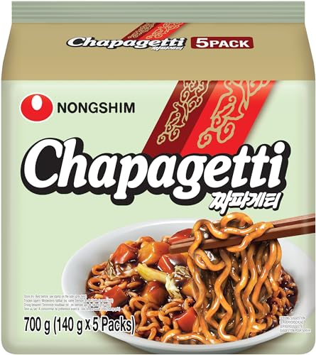 Nong Shim Instantnudeln Chapaghetti – Traditionelles koreanisches Nudelgericht - schnelle Zubereitung – 1er Multipack - 5 x 140g Nong Shim Instantnudeln Chapaghetti – Traditionelles koreanisches Nudelgericht - schnelle Zubereitung – 1er Multipack - 5 x 140g von Nongshim