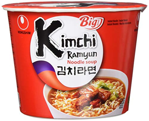 Nong Shim Instantnudeln Kimchi Ramyun Big Bowl - Koreanische Ramen Suppe - schnelle Zubereitung - 8er Vorteilspack à 112 g Nong Shim Instantnudeln Kimchi Ramyun Big Bowl - Koreanische Ramen Suppe - schnelle Zubereitung - 8er Vorteilspack à 112 g von Nongshim