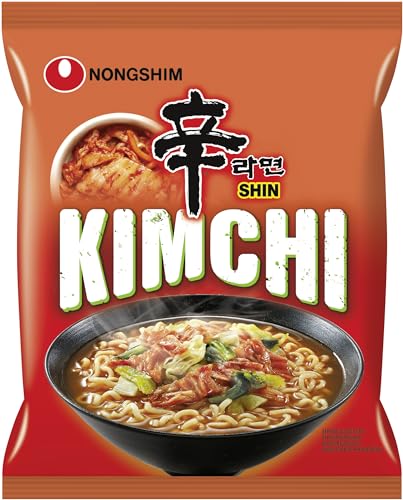 Nong Shim Instantnudeln Kimchi Ramyun – Koreanische Ramen Suppe - schnelle Zubereitung – 6er Vorteilspack à 120g von Nongshim