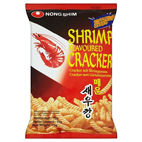 Nong Shim Shrimp Crackers - Hot & Spicy (75g) - Packung mit 2 von Nong Shim