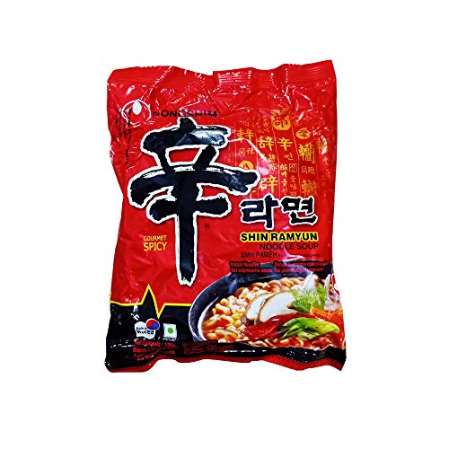 Nongshim Shin Ramyun Korean Style Spicy Noodle Soup Instant Nudeln 4.23oz / 120g von Nong Shim
