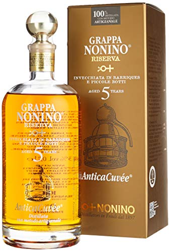Nonino Grappa Riserva Antica Cuvée Riserva 5 Years in Geschenkpackung (1 x 0.7 l) | 700 ml (1er Pack) von Nonino