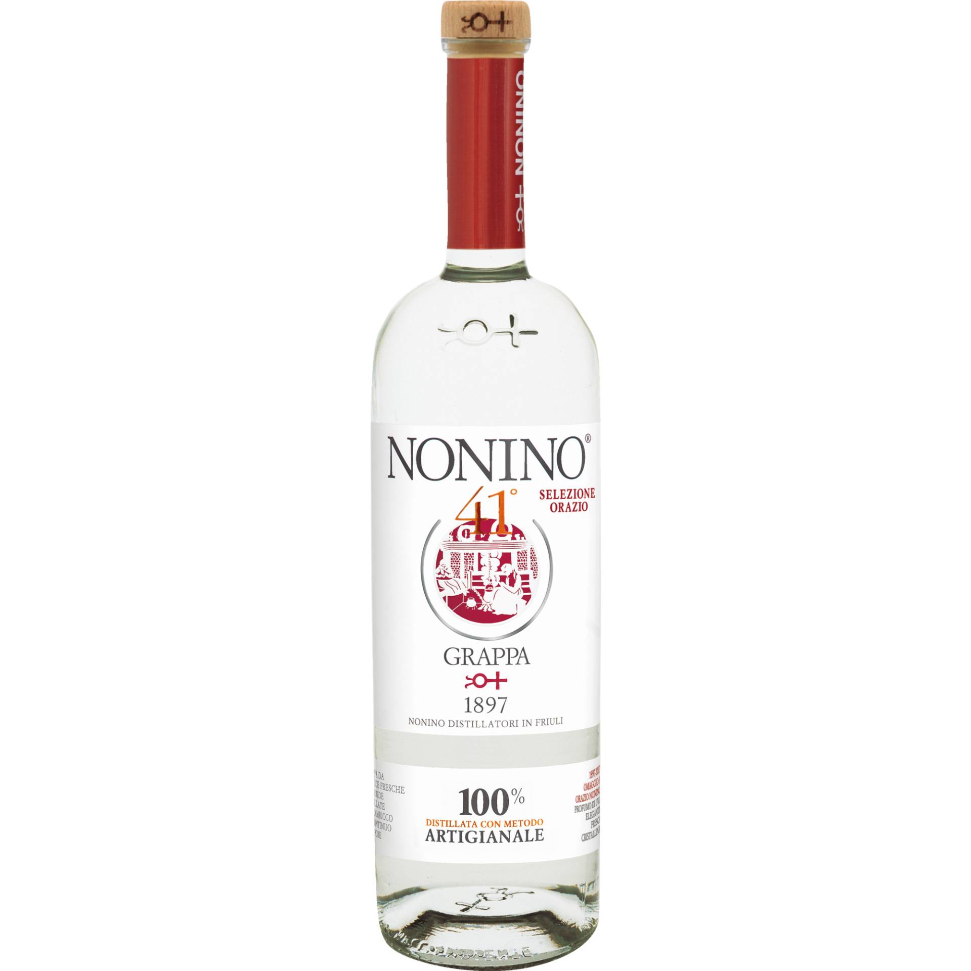 Nonino Grappa 41°, 1 L, 41% Vol., Spirituosen von Nonino Distellatori SPA - Percoto - Udine - Italia