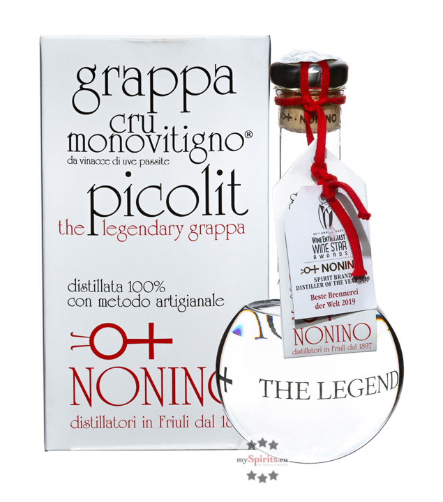 Grappa Nonino Cru Monovitigno Picolit (50 % vol., 0,5 Liter) von Nonino Distillatori