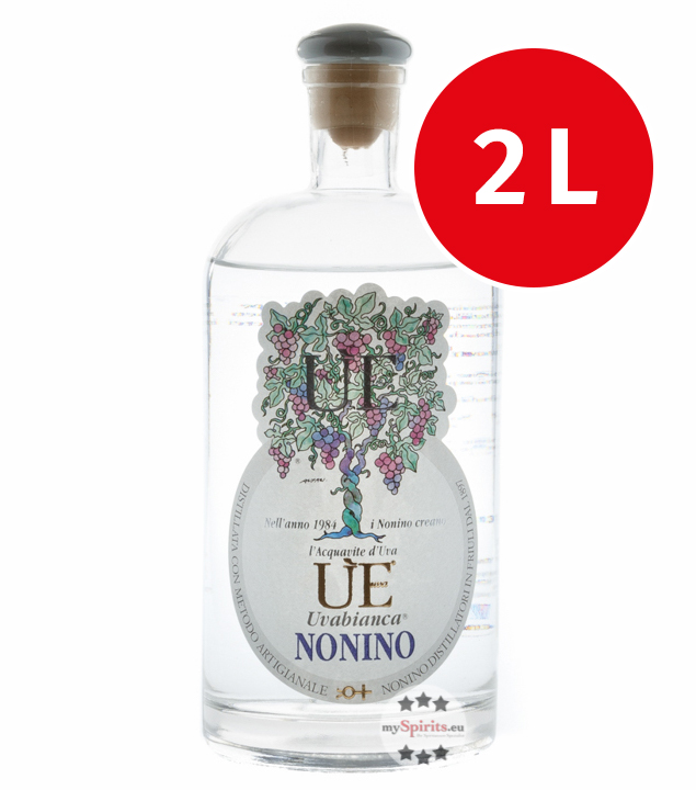 Grappa Nonino ÙE Uvabianca Traubenbrand 2,0 L (38 % vol., 2,0 Liter) von Nonino Distillatori