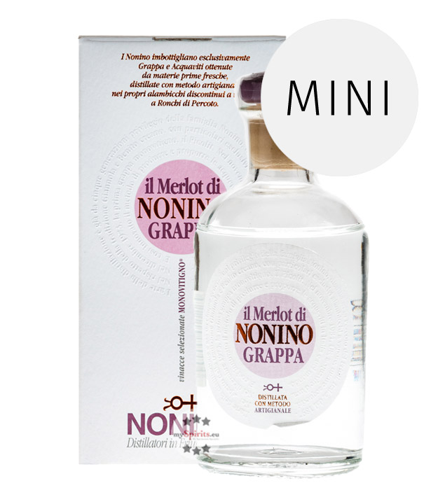 Il Merlot di Nonino Grappa Monovitigno (41 % vol., 0,1 Liter) von Nonino Distillatori