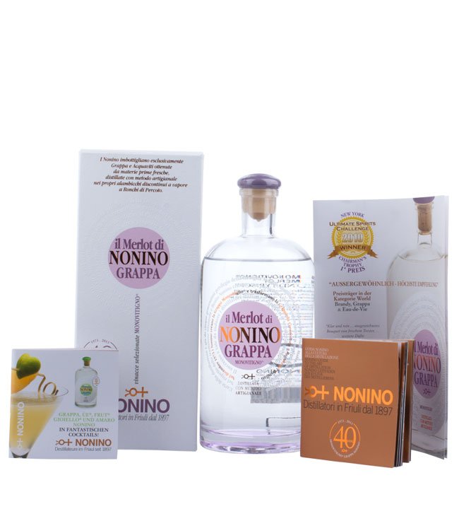 Il Merlot di Nonino Grappa Monovitigno (41 % vol., 0,7 Liter) von Nonino Distillatori