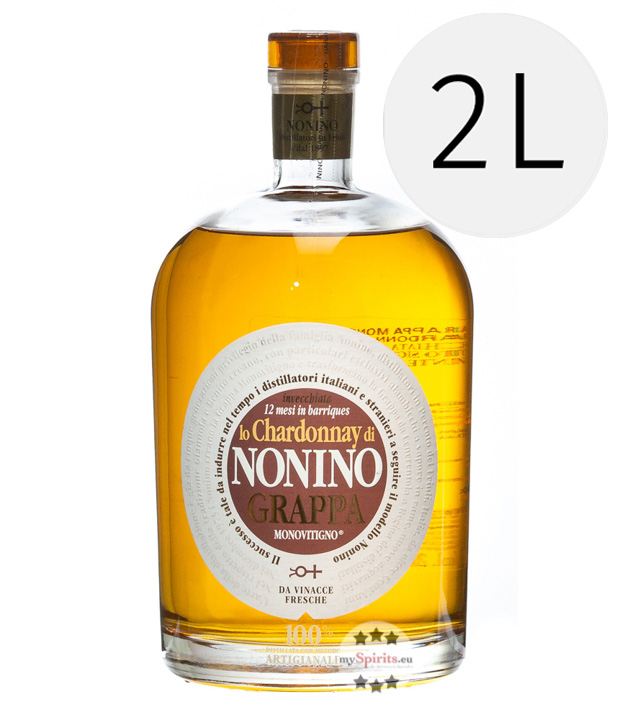 Nonino Grappa Chardonnay in Barriques 2 L (41 % vol., 2,0 Liter) von Nonino Distillatori