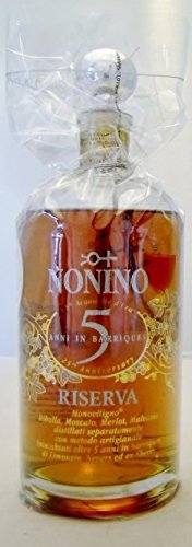 GRAPPA NONINO ÙE RISERVA 5 JAHRE CELLOPHAN FOLIE 700 ML- 43 % VOL ALK. von Nonino