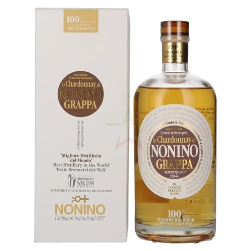 Nonino Grappa Chardonnay in Barriques 41,00% 0,70 Liter von Nonino
