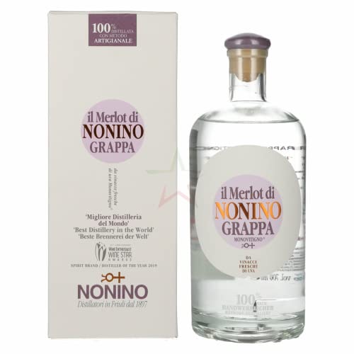 Nonino Grappa Monovitigno il Merlot 41,00% 0,70 Liter von Nonino