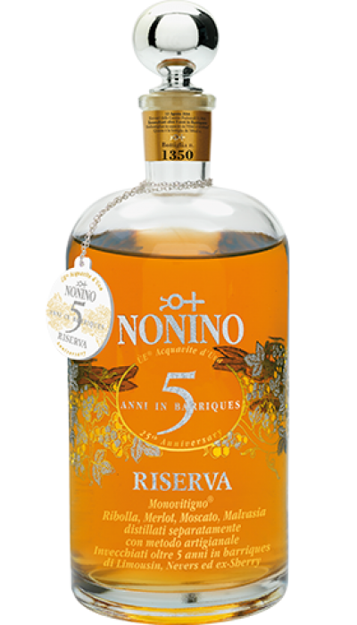 Nonino ÙE Anniversary Riserva 5 anni in Holzrahmen 0,7 l von Grappa Nonino