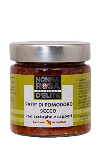 Getrocknete Tomaten mit Sardellen und Kapern von Sizilien Brotaufstrich von Nonna Rosa Conserve D'Elite