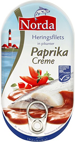 Heringsfilets Paprika-Creme 200g DS Heringsfilets Paprika-Creme 200g DS von Norda