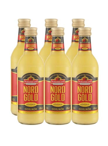 Nordgold Advokat Eierlikör - Cremiger Likör von Nordbrand (6 x 0,35 l) von Nordgold