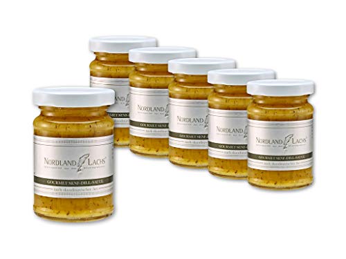 6 Gläser Nordland-Lachs Gourmet Senf-Dill-Sauce zu Räucherlachs Gravedlachs Lachsfilet 6 Gläser Nordland-Lachs Gourmet Senf-Dill-Sauce zu Räucherlachs Gravedlachs Lachsfilet von Nordland-Lachs