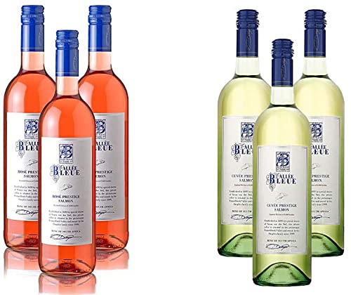 Gemischtes Wein-Set mit Weißwein und Roséwein: 6 Flaschen Allée Bleue DER WEIN ZUM LACHS trockener Sauvignon Blanc und Shiraz aus Südafrika Gemischtes Wein-Set mit Weißwein und Roséwein: 6 Flaschen Allée Bleue DER WEIN ZUM LACHS trockener Sauvignon Blanc und Shiraz aus Südafrika von Nordland-Lachs