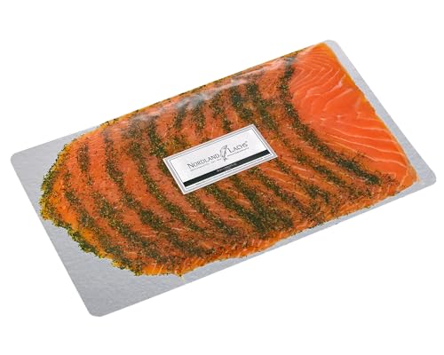 Nordland-Lachs 350g Gravedlachs | Ultrapremium Qualität aus Schottland | handfiletiert, mit Salz + Kräutern geräuchert, dünn geschnitten | Top Kühlversand Nordland-Lachs 350g Gravedlachs | Ultrapremium Qualität aus Schottland | handfiletiert, mit Salz + Kräutern geräuchert, dünn geschnitten | Top Kühlversand von Nordland-Lachs