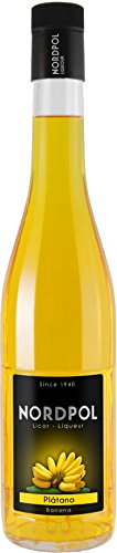 Bananen Likör Nordpol, Goldgelber Bananenlikör aus Spanien (1 x 0.7 l, 20% vol.) von Nordpol