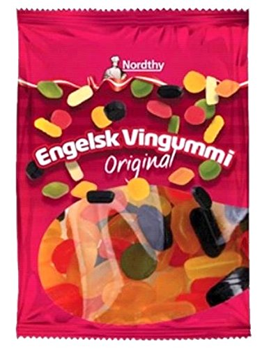 10 x NORDTHY ENGELSK VINGUMMI/ ENGLISCHES WEINGUMMI ORIGINAL 900g Incl. Goodie von Flensburger Handel von Nordthy