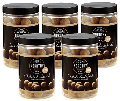 5 x Schokokugeln mit Lakritzkern 250g | Lakritz-Spezialitäten von Nordthy