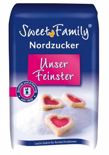Sweet Family Nordzucker Feinster Zucker 1kg Sweet Family Nordzucker Feinster Zucker 1kg von Nordzucker