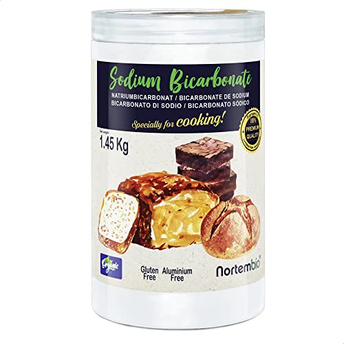 Nortembio Ökologischer Natron Pulver 1,45 Kg. Lebensmittelqualität Natriumbicarbonat. Aluminiumfrei Backpulver zum Kochen. Natürliches Backsoda mit E-Book Inklusiv. Nortembio Ökologischer Natron Pulver 1,45 Kg. Lebensmittelqualität Natriumbicarbonat. Aluminiumfrei Backpulver zum Kochen. Natürliches Backsoda mit E-Book Inklusiv. von Nortembio