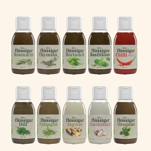 Northern Greens - 10x 120ml verschiedene Bio Küchenkräuter flüssig Northern Greens - 10x 120ml verschiedene Bio Küchenkräuter flüssig von Northern Greens