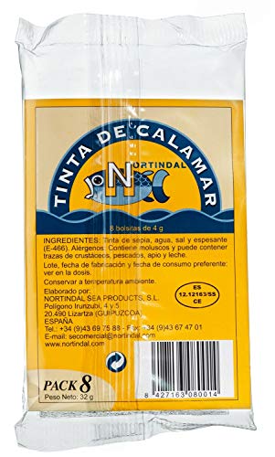 Tintenfisch-Farbe, flüssig, in Portionstütchen, 32g, 8 x 4g Tintenfisch-Farbe, flüssig, in Portionstütchen, 32g, 8 x 4g von Nortindal