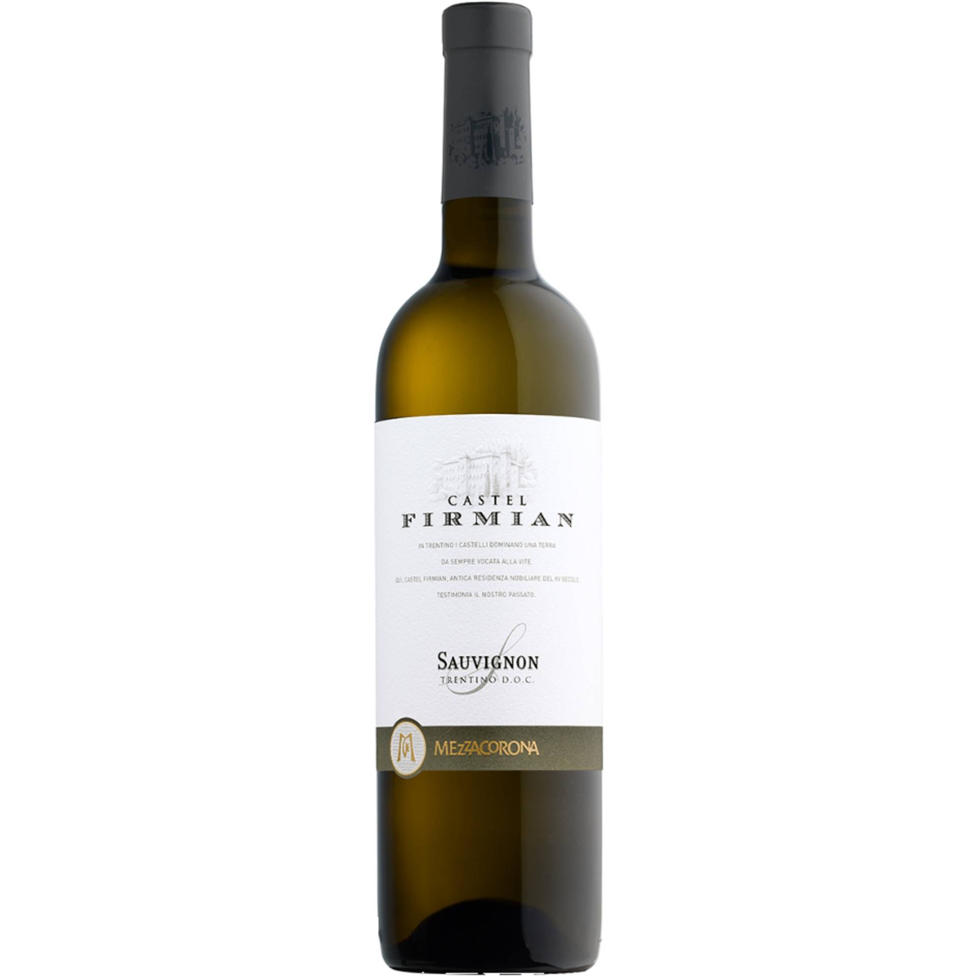 Castel Firmian Sauvignon Blanc, Trentino DOC, Trentino, 2023, Weißwein von Nosio S.p.A. – Mezzocorona – Italia