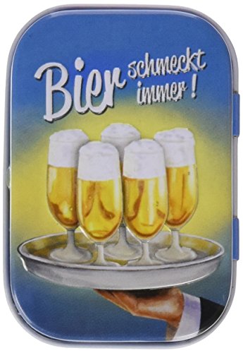 Nostalgic-Art 81255, Bier & Spiritousen, Bier schmeckt immer Tablett, Pillendose von Nostalgic-Art