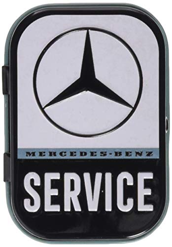 Nostalgic-Art Retro Pillendose, 4 x 6 x 1,6 cm, Mercedes-Benz – Service – Geschenk-Idee für Mercedes-Benz Accessoires Fans, Original Lizenzprodukt (OLP), mit Pfefferminz-Dragees, Vintage Design Nostalgic-Art Retro Pillendose, 4 x 6 x 1,6 cm, Mercedes-Benz – Service – Geschenk-Idee für Mercedes-Benz Accessoires Fans, Original Lizenzprodukt (OLP), mit Pfefferminz-Dragees, Vintage Design von Nostalgic-Art