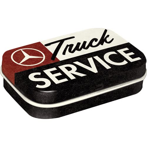 Nostalgic-Art Retro Pillendose, 4 x 6 x 1,6 cm, Daimler Truck – Truck Service – Geschenk-Idee für Trucker, Original Lizenzprodukt (OLP), mit Pfefferminz-Dragees, Vintage Design Nostalgic-Art Retro Pillendose, 4 x 6 x 1,6 cm, Daimler Truck – Truck Service – Geschenk-Idee für Trucker, Original Lizenzprodukt (OLP), mit Pfefferminz-Dragees, Vintage Design von Nostalgic-Art