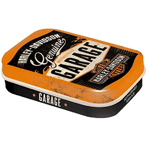 Nostalgic-Art Retro Pillendose, 4 x 6 x 1,6 cm, Harley-Davidson Garage – Geschenk-Idee für Biker, mit Pfefferminz-Dragees, Vintage Design Nostalgic-Art Retro Pillendose, 4 x 6 x 1,6 cm, Harley-Davidson Garage – Geschenk-Idee für Biker, mit Pfefferminz-Dragees, Vintage Design von Nostalgic-Art