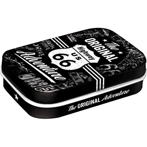 Nostalgic-Art Retro Pillendose, 4 x 6 x 1,6 cm, Highway 66 The Original Adventure – Geschenk-Idee für USA Fans, mit Pfefferminz-Dragees, Vintage Design Nostalgic-Art Retro Pillendose, 4 x 6 x 1,6 cm, Highway 66 The Original Adventure – Geschenk-Idee für USA Fans, mit Pfefferminz-Dragees, Vintage Design von Nostalgic-Art