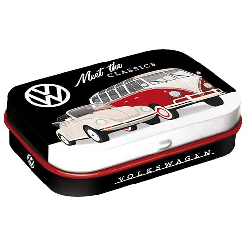 Nostalgic-Art Retro Pillendose, 4 x 6 x 1,6 cm, VW – Meet The Classics – Volkswagen Bus Geschenk-Idee, mit Pfefferminz-Dragees, Vintage Design Nostalgic-Art Retro Pillendose, 4 x 6 x 1,6 cm, VW – Meet The Classics – Volkswagen Bus Geschenk-Idee, mit Pfefferminz-Dragees, Vintage Design von Nostalgic-Art